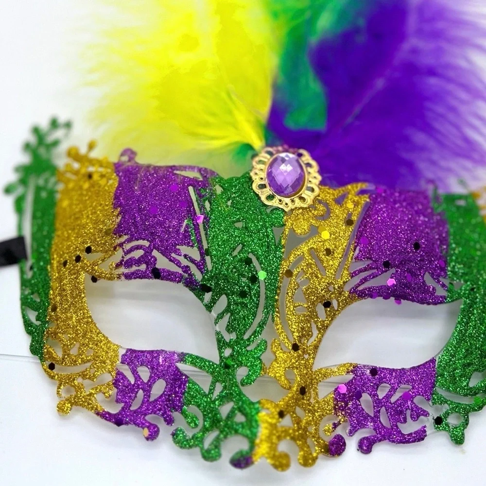 Sparkle & Shine: New Mardi Gras Masquerade Mask for Unforgettable Celebrations!